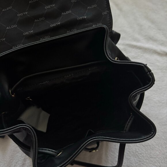 Aldo Aradoven Heart Pearl Bow Backpack, Black main image 4